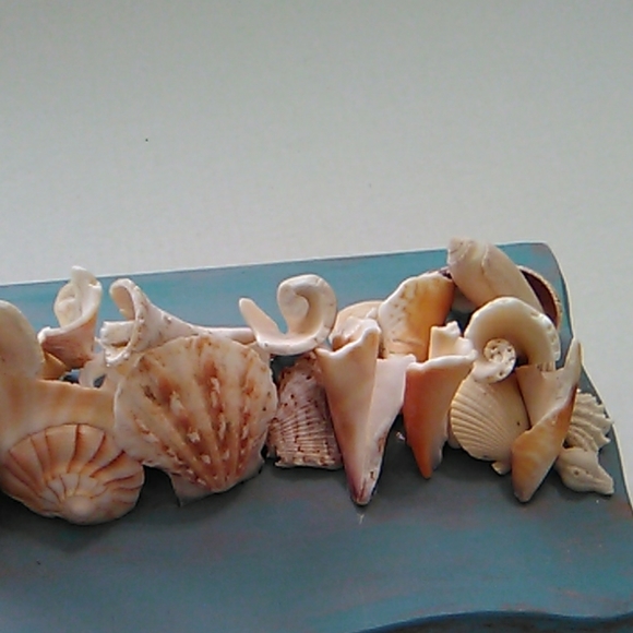 Hand made wooden shell box - Picture 6 of 8